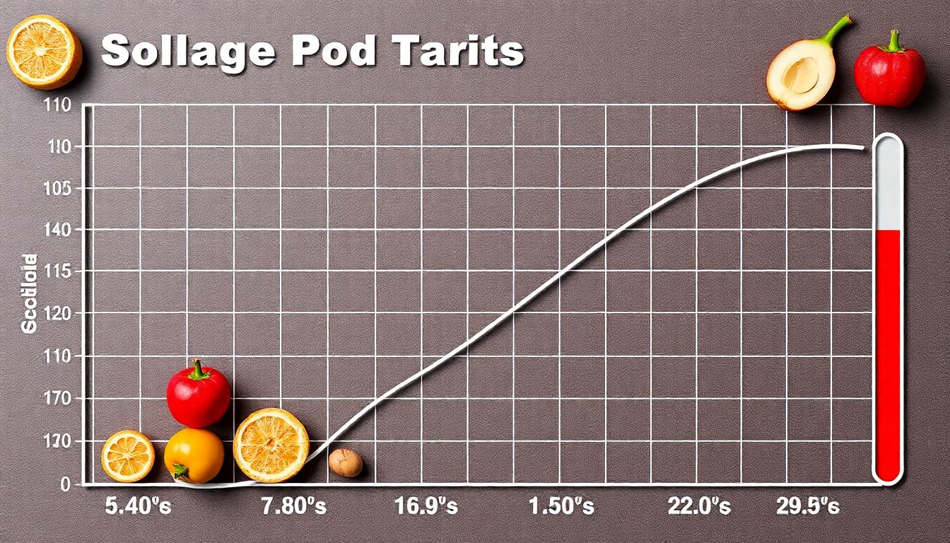 A graph or chart illustrating the spoilage rates of different foods at various temperatures.