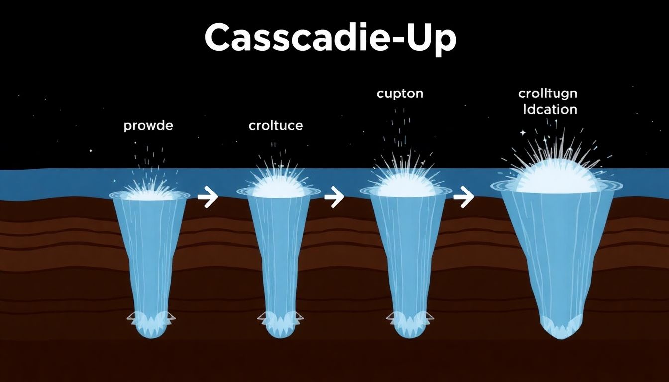 An animated GIF illustrating the cascade-up process, showing how a small rupture grows into a larger one.