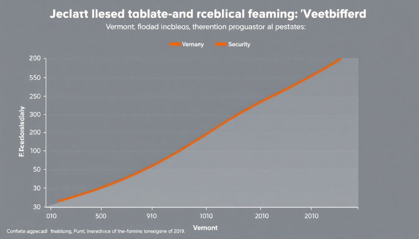 A graph showing the projected increase in flood frequency and severity in Vermont.