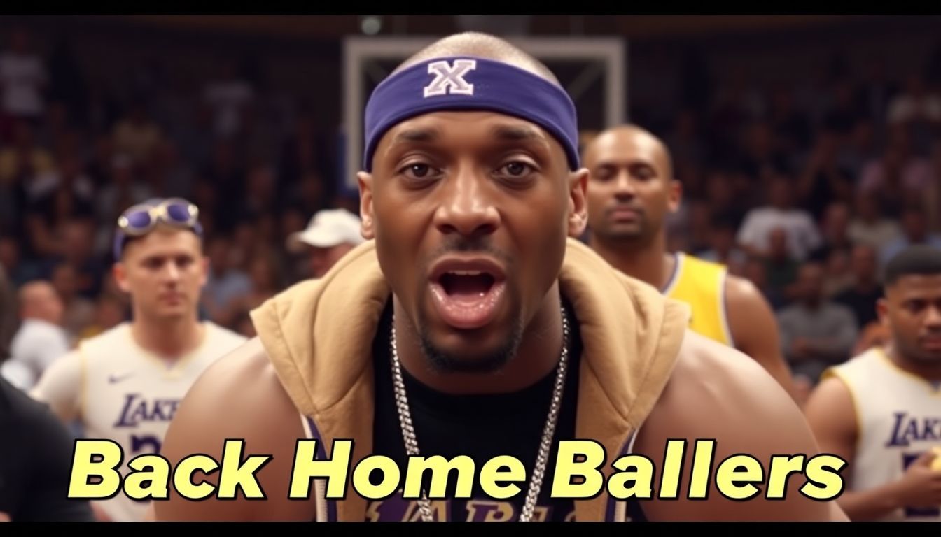 A screenshot of stephhh727 lip-syncing to the 'Back Home Ballers' song, with Kobe in the background, ready to bolt.