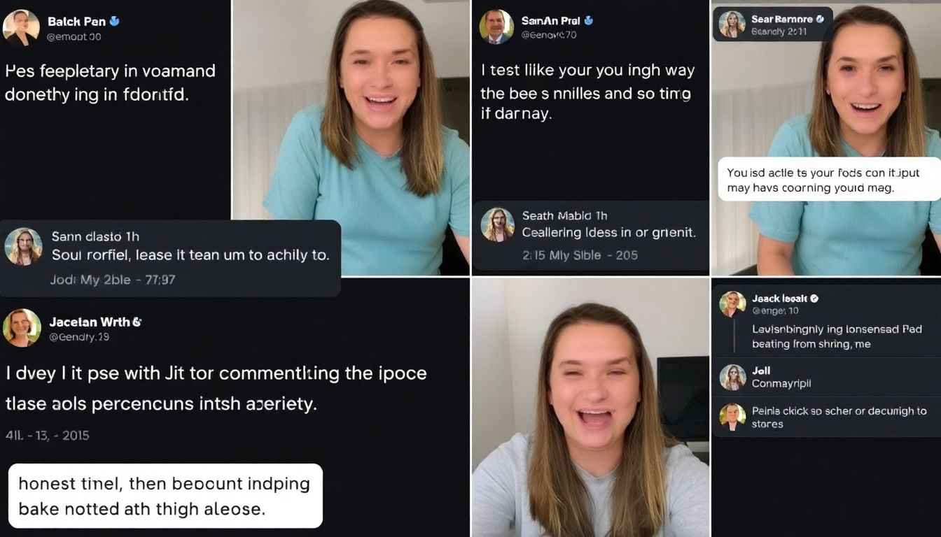 Screenshots of some of the most humorous and relatable comments from the TikTok video.