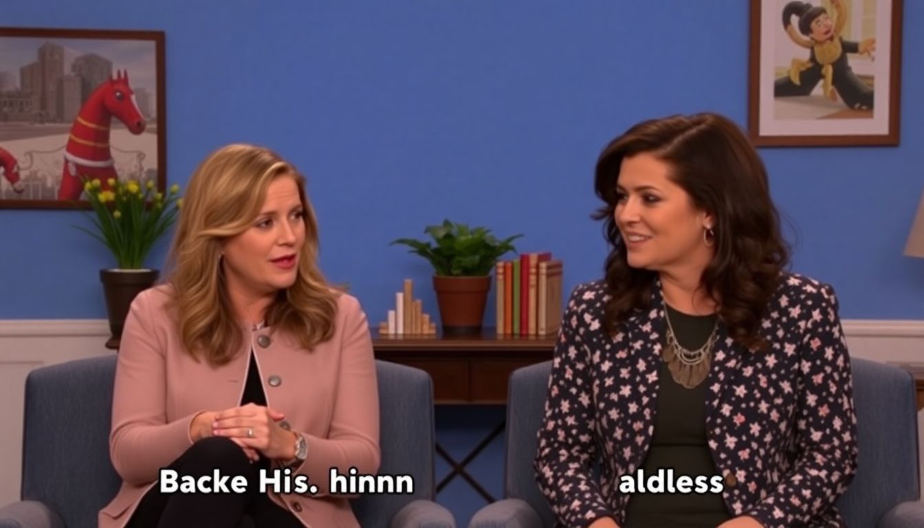 A screenshot of the original 'Back Home Ballers' SNL sketch, featuring Kate McKinnon and Cecily Strong.