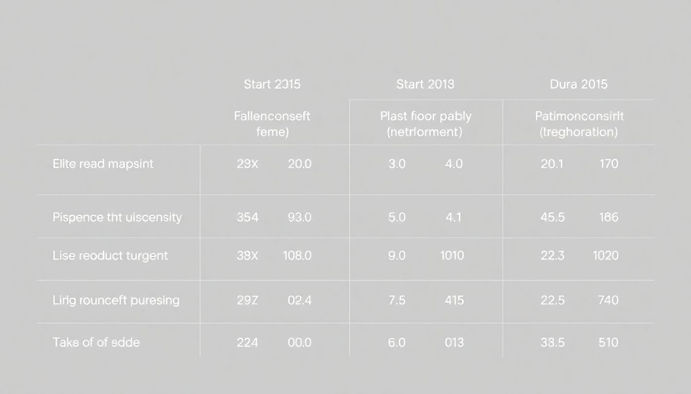 A chart showing DUA benefits, their start date, and duration