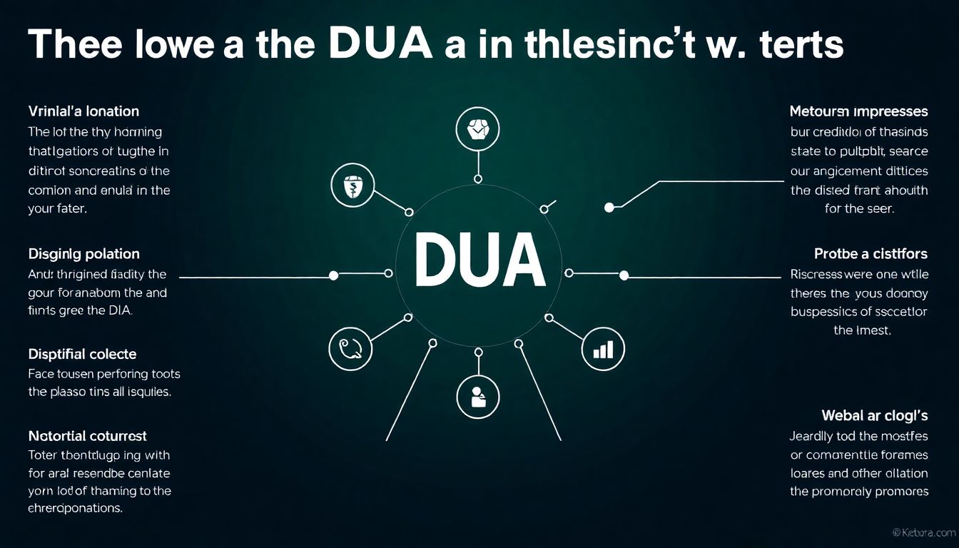 An infographic explaining DUA in simple terms