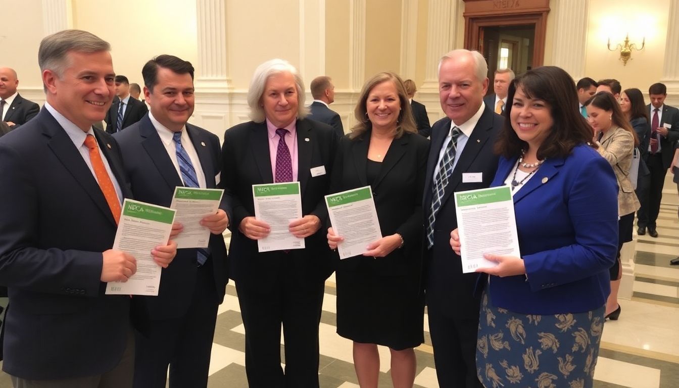 A photo of NPCA members or staff on Capitol Hill, meeting with lawmakers or distributing the fact sheet.