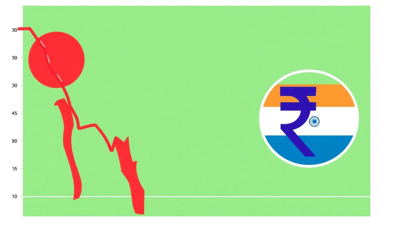 A visual representation of the Bangladeshi Taka's depreciation against the Indian Rupee over time.