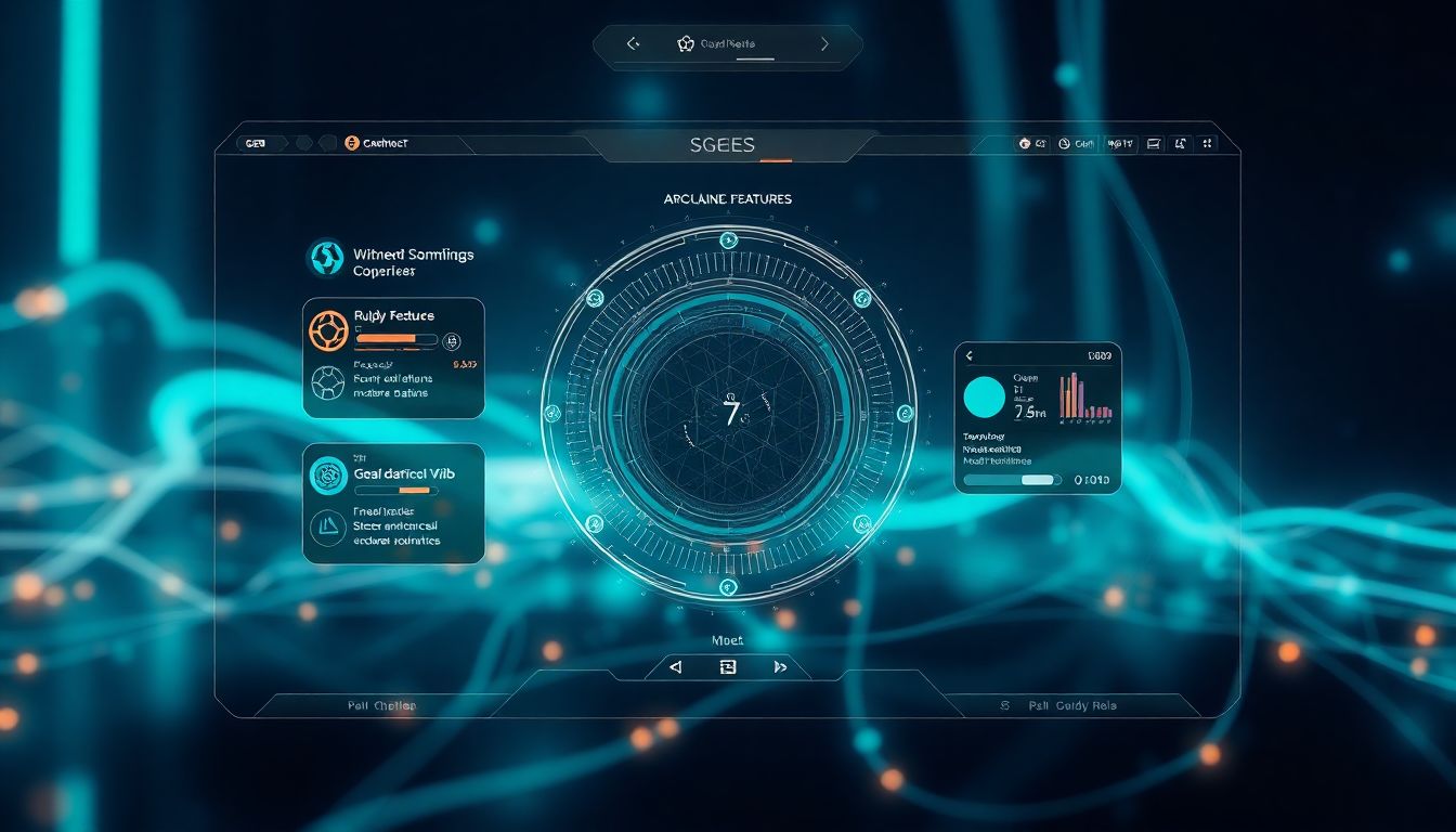 A futuristic image of GEO's interface, showcasing potential advanced features