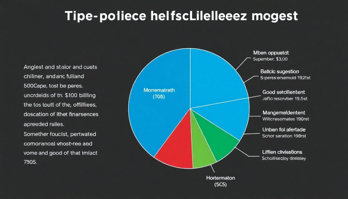 A pie chart illustrating the breakdown of the $100 billion relief request