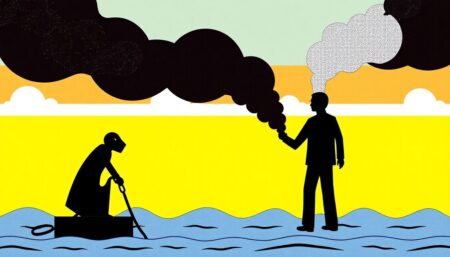 Create an engaging and informative article about New York's new law that requires fossil fuel companies to contribute to climate damage repair efforts, highlighting the significance of this move and the reactions from both supporters and opponents.