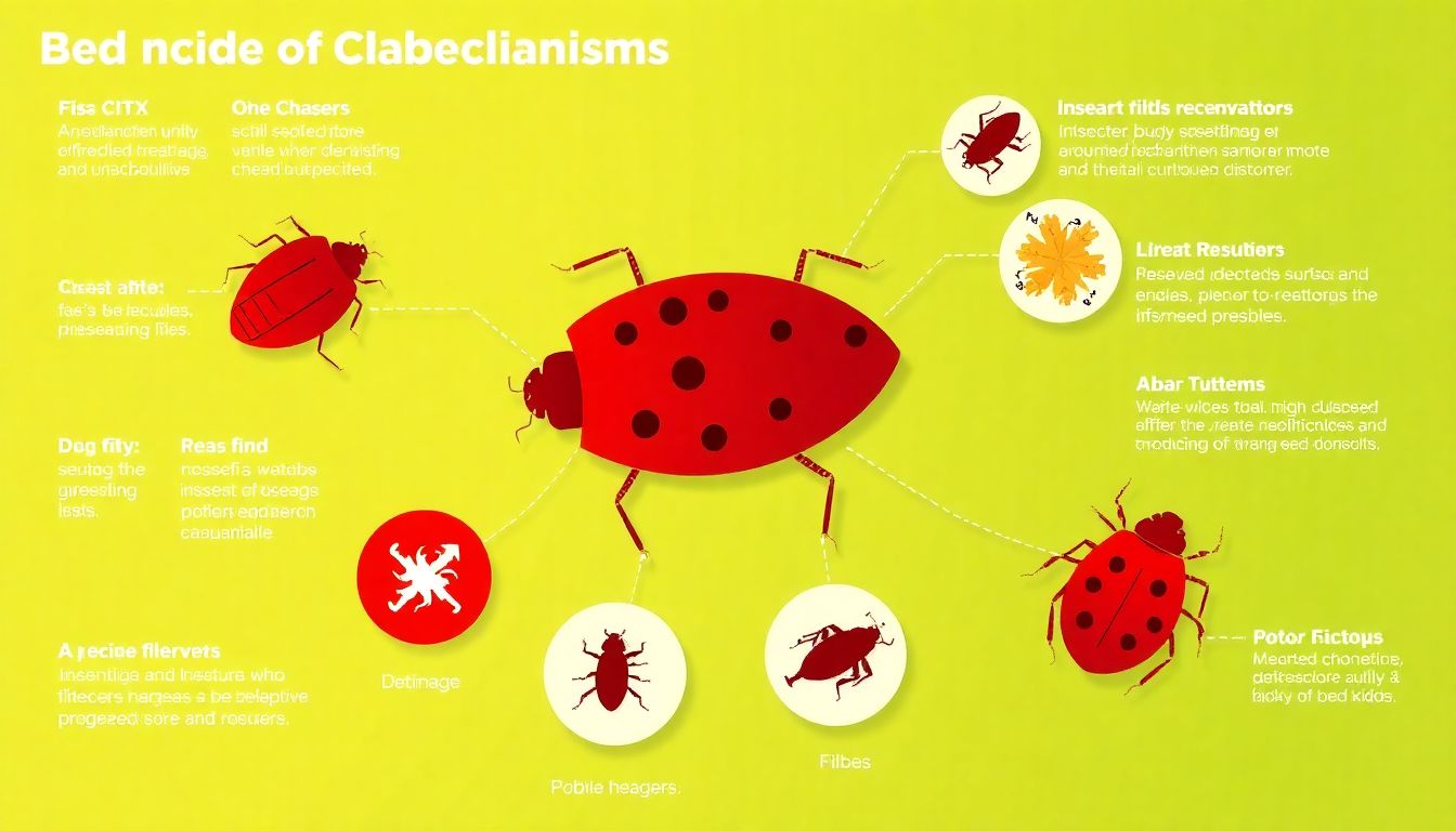 Create an infographic that visualizes the different mechanisms of insecticide resistance in bed bugs.