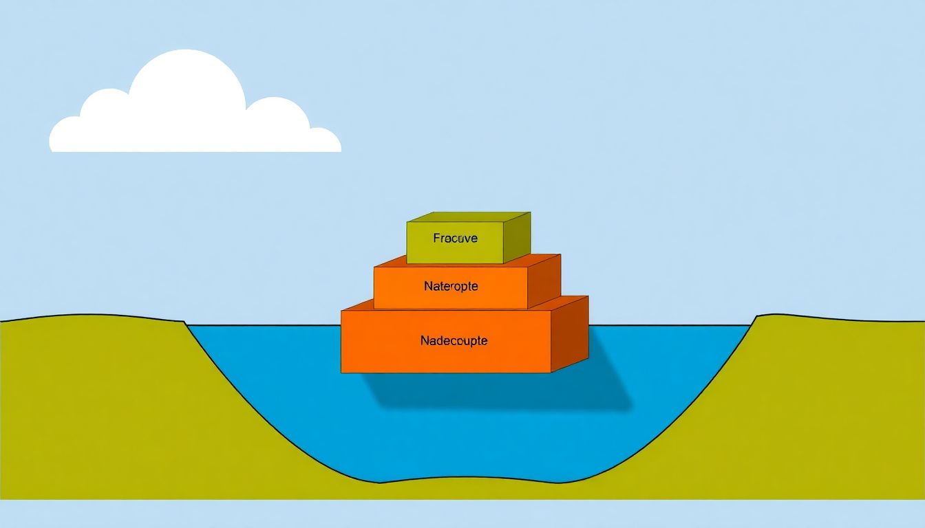 Create a diagram showing the hierarchical heterogeneity of fracture units and the cascade-up process.