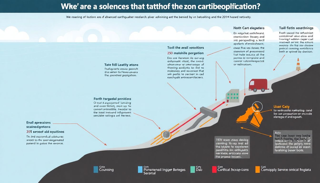 Create an infographic showing the potential applications of advanced earthquake research in prediction and hazard mitigation.