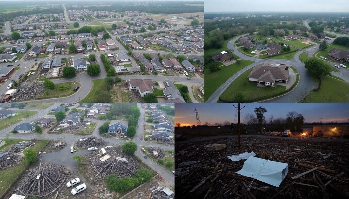 Images of the affected counties, showcasing the damage and the ongoing recovery efforts.