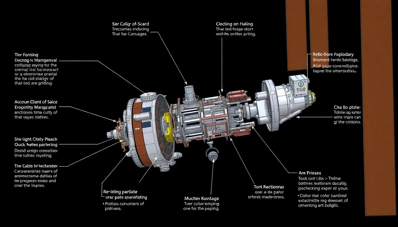 A detailed illustration of the docking mechanism, highlighting the intricate components and technologies involved.