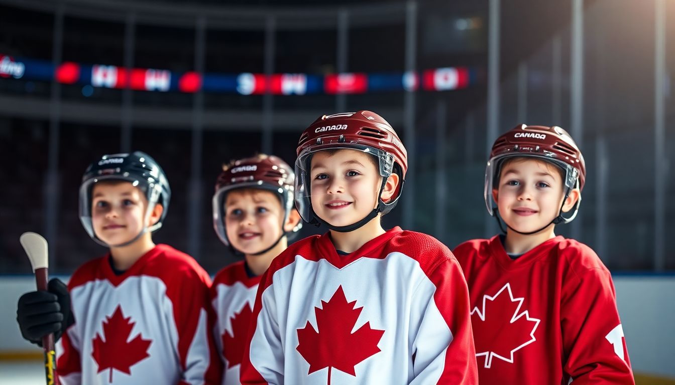 A hopeful image of the team's young players, symbolizing the future of Hockey Canada.